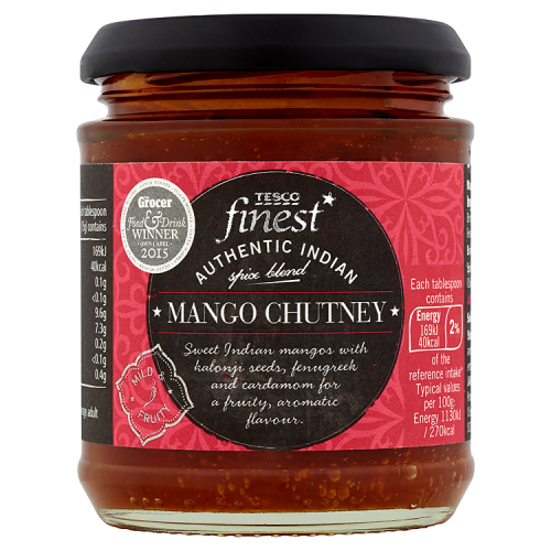Chutney mango, Tesco finest, cena ok. 10 zł