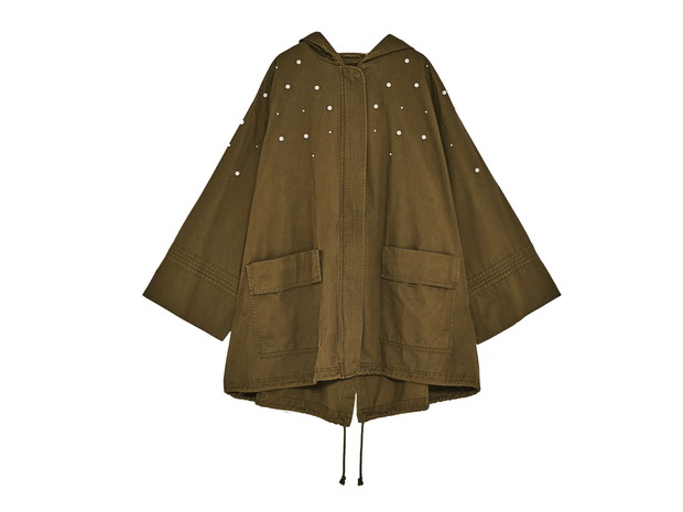 parka z perłami, Zara, cena: 199 zł