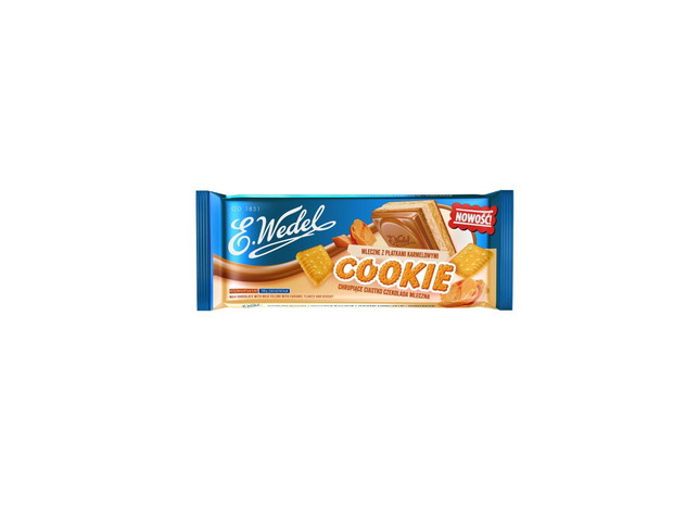 Czekolada Cookie od Wedla z płatkami karmelowymi