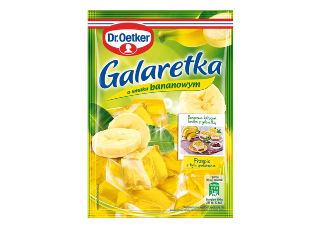 Galaretka o smaku bananowym, Dr Oetker