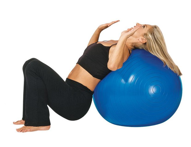 Joga na piłce: półkole