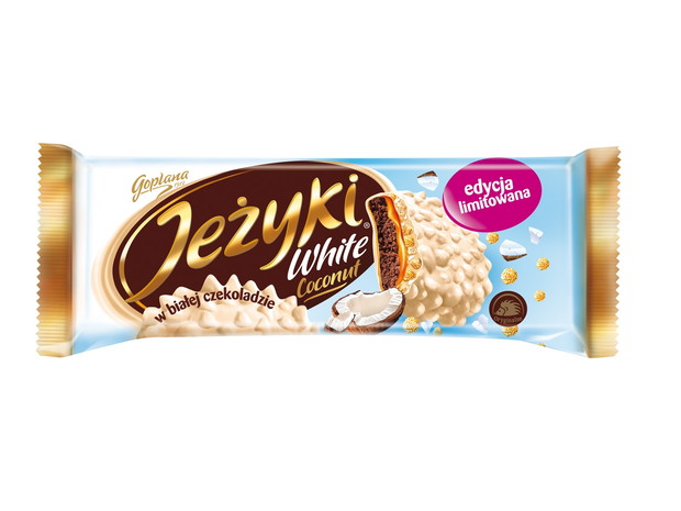 Kokosowe ciastka Jeżyki w białej czekoladzie - cena ok. 5 zł