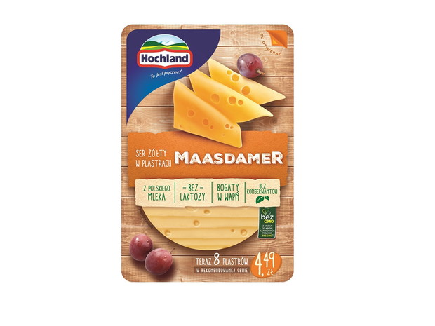 Maasdamer w nowej odsłonie, Hochland - cena ok. 4.49 zł