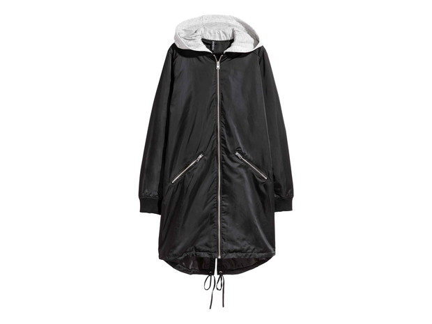 parka z dresowym kapturem, H&M, cena: 199 zł