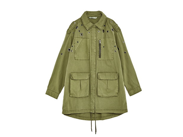 parka z nitami, Zara, cena: 199 zł