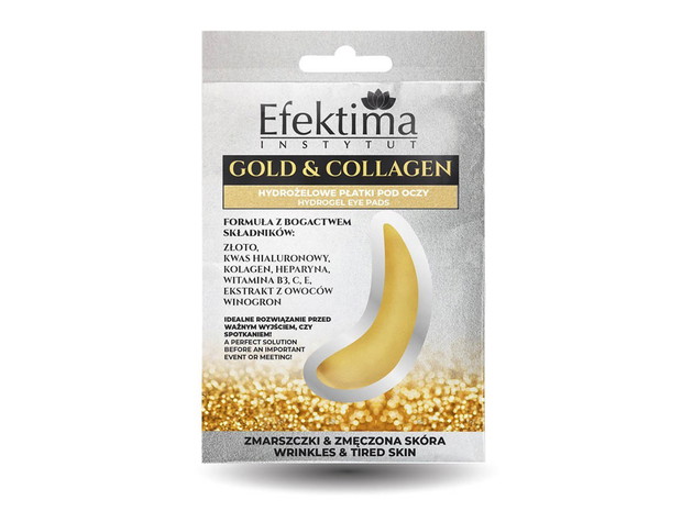 Płatki pod oczy Collagen&Gold Efektima, cena 7 zł