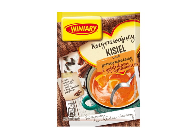 Rozgrzewający kisiel pomarańczowy, WINIARY