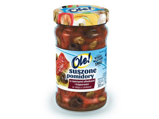 Suszone pomidory z oliwkami i kaparami, Ole!