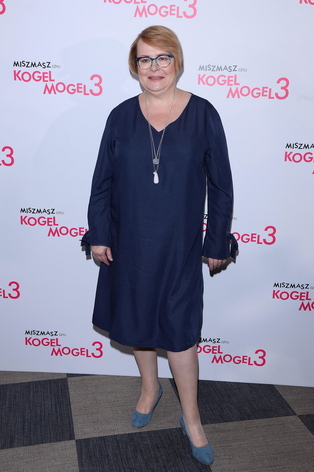 Ilona Łepkowska na konferencji prasowej filmu „Miszmasz, czyli Kogel-Mogel 3”