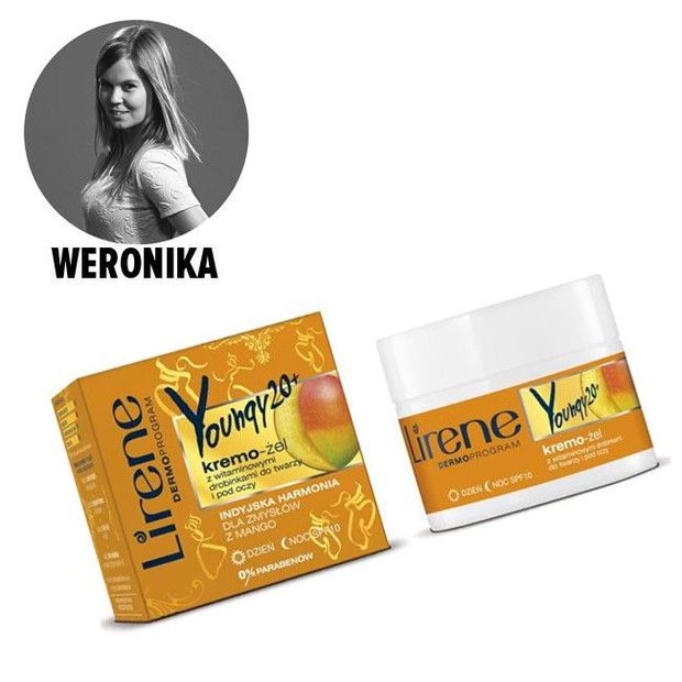 Kremo-żel z witaminowymi drobinkami do twarzy Lirene, cena 21 zł