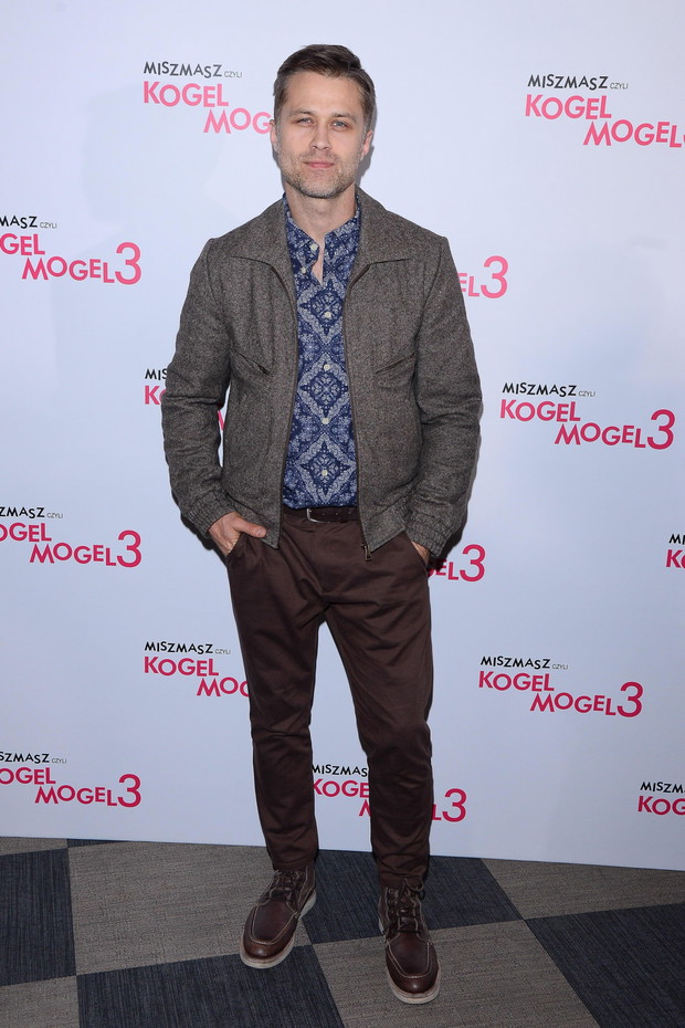 Maciej Zakościelny na konferencji prasowej filmu „Miszmasz, czyli Kogel-Mogel 3”