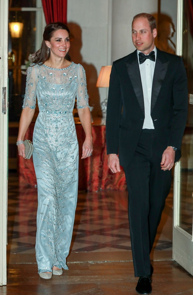 Le prince William et Catherine Kate Middleton arrivent au dîner a la résidence de l'ambassadeur de Grande-Bretagne a Paris