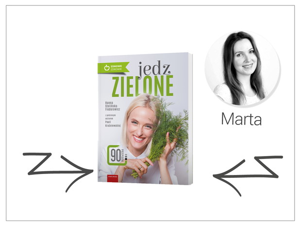 „Jedz zielone” autorstwa Hanny Stolińskiej-Fiedorowicz, cena: około 30 zł