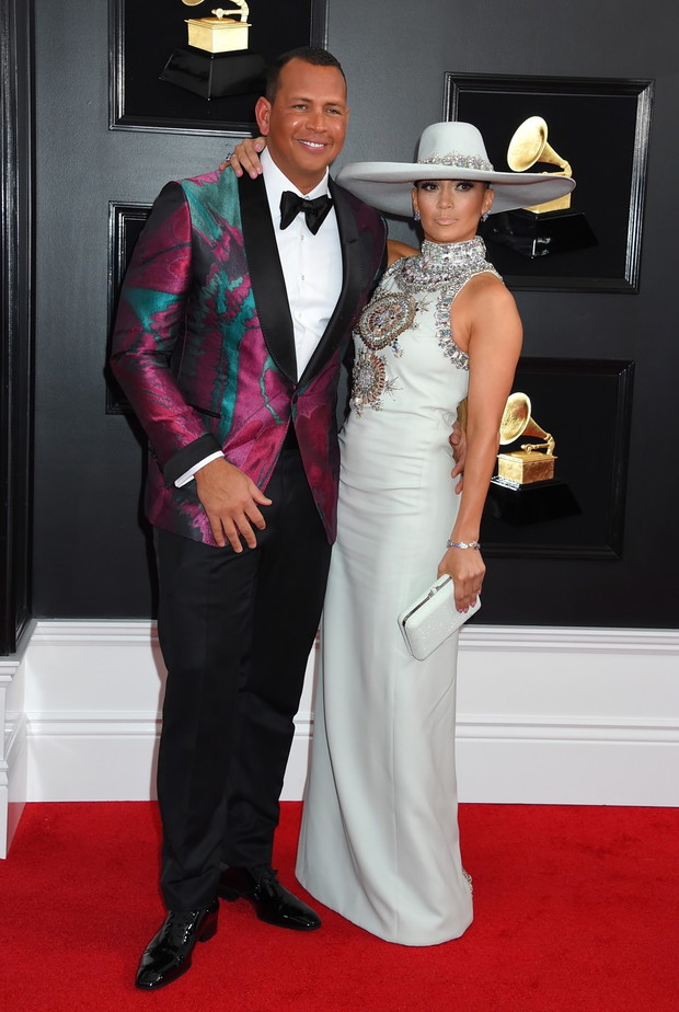 Jennifer Lopez i Alex Rodriguez na rozdaniu Grammy 2019