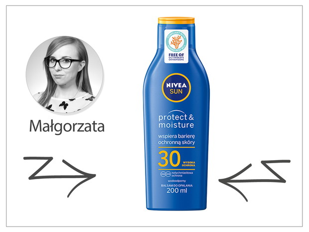 Nawilżający balsam do opalania SPF 30 NIVEA, cena 30,99 zł