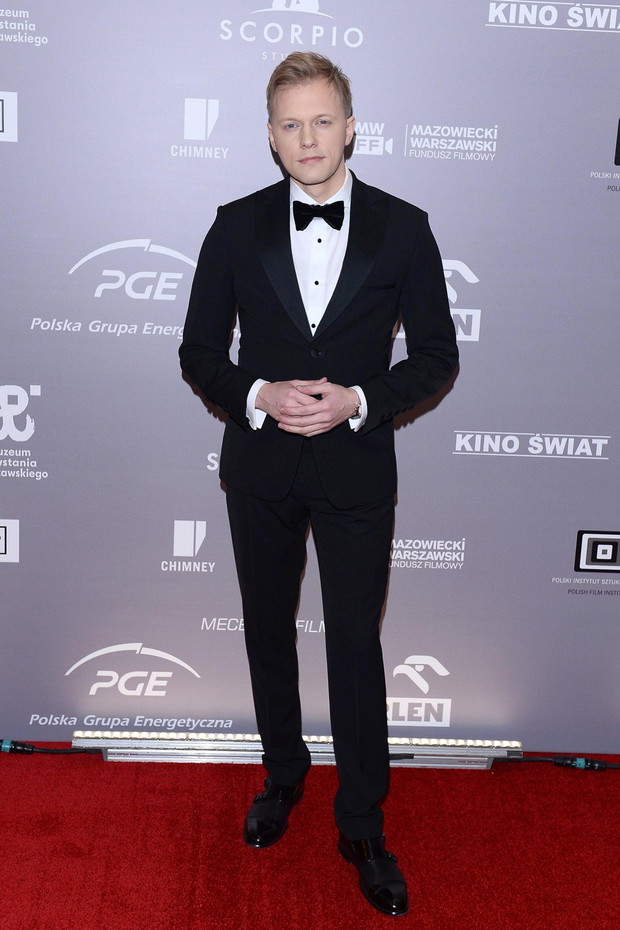 Philippe Tłokiński na premierze filmu „Kurier”