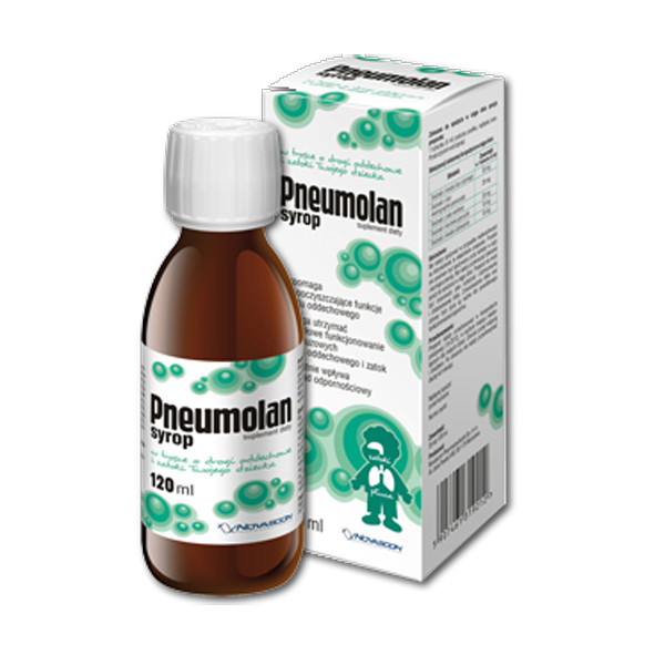 Suplement diety Pneumolan Syrop dla dzieci, cena ok. 17 zł (opakowanie 120 ml)