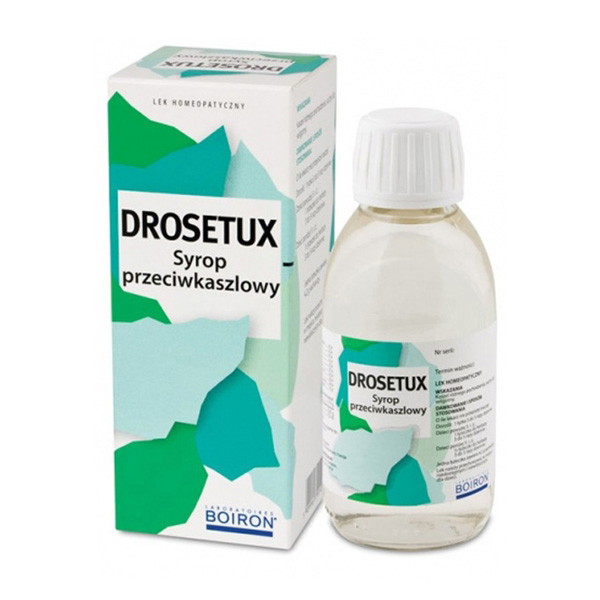 Syrop na kaszel Drosetux, cena ok. 19 zł (opakowanie 150 ml)