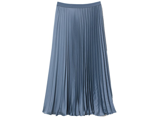 Niebieska spódnica plisowana, H&M, cena ok. 149,99 zł