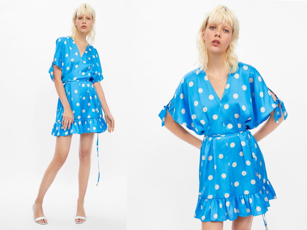 Sukienka w grochy, Zara, cena ok. 139,00 zł