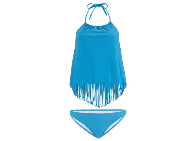 Tankini z koszulką z frędzlami, Bonprix, 89,99 zł
