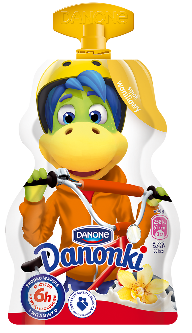 Danonki, waniliowe, Danone, cena ok. 2 zł