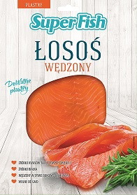 Łosoś wędzony, Superfish, cena ok. 15 zł