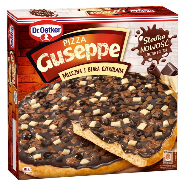 Pizza Guseppe mleczna i biała czekolada, Dr Oetker, cena ok. 10 zł