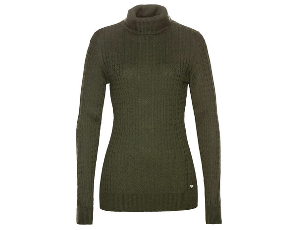 Zielony sweter z kaszmirem, Bonprix, cena ok. 129,99 zł