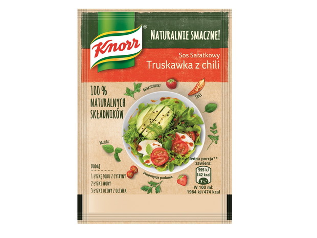 Sos sałatkowy z serii Naturalnie Smaczne Knorr, truskawka&chili