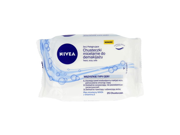 Chusteczki micelarne do demakijażu Nivea, cena, ok. 13,99 zł