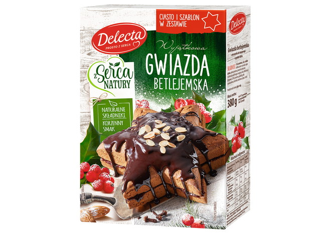 Ciasto Gwiazda Betlejemska, Delecta, cena ok. 8 zł