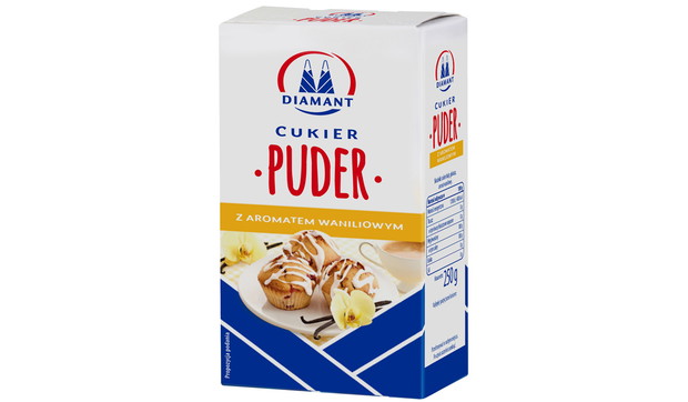 Cukier puder z aromatem waniliowym, Diamant, cena ok. 3.25 zł