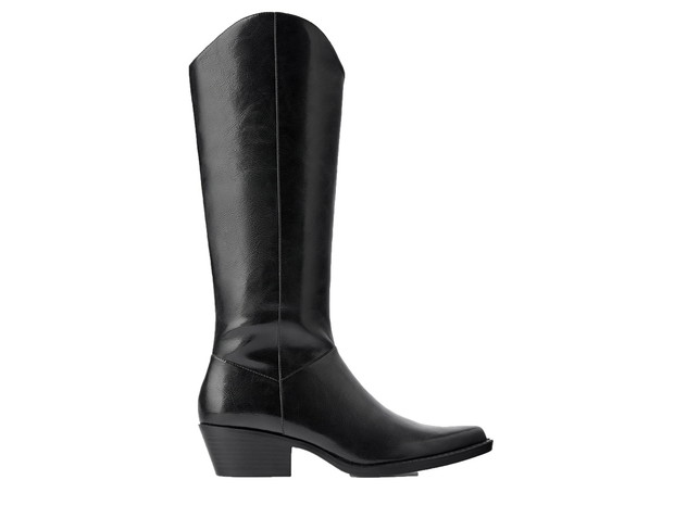 Czarne wysokie kowbojki, Zara, cena ok. 259,00 zł