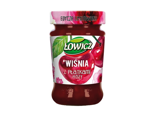 Dżem wiśniowy z płatkami wiśni, Łowicz - cena ok. 4 zł