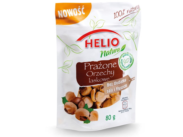 Prażone orzechy laskowe Helio Natura, dostępne w Netto