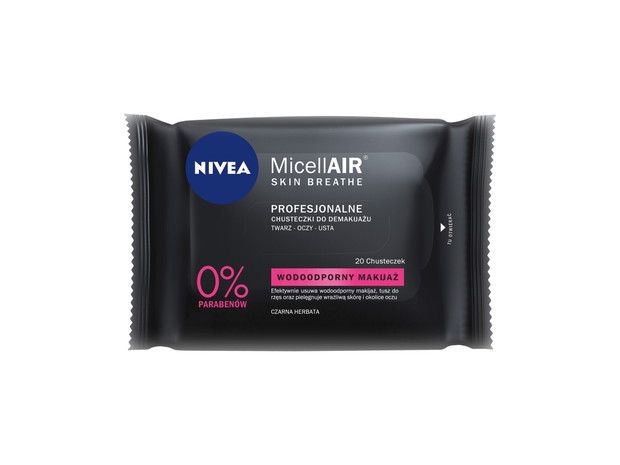 Profesjonalne chusteczki do demakijażu MicellAIR Nivea, cena, ok. 16,99 zł