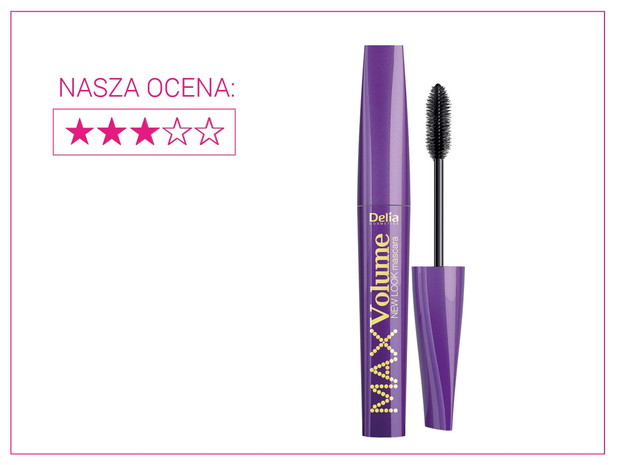 Tusz do rzęs Max Volume, Delia, cena ok. 13,50 zł