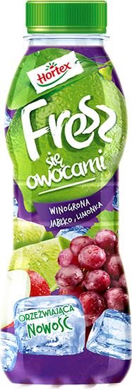 Fresz winogrona, jabłko, limonka, Hortex, cena ok. 2 zł
