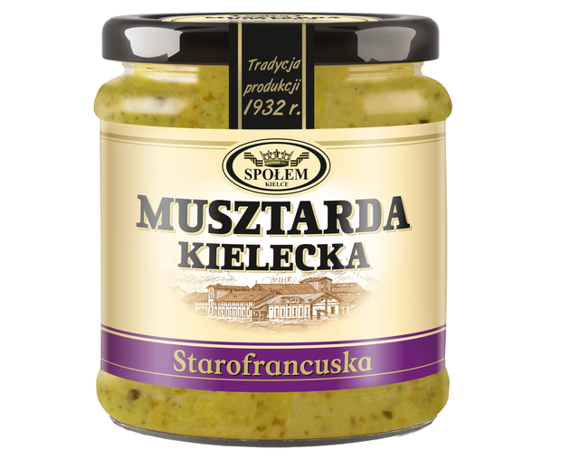 Musztarda Kielecka starofrancuska, Społem, cena ok. 3 zł