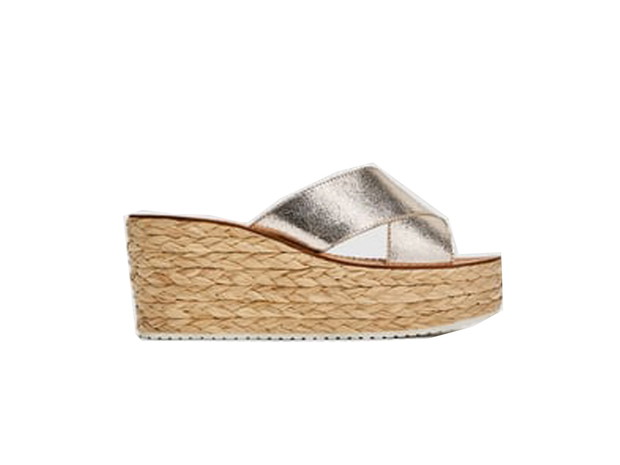 Skórzane buty na koturnie Zara, cena ok. 159 zł