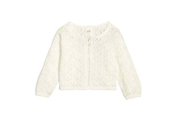 Bolerko z ażurowej dzianiny H&M, cena: 49,90 zł