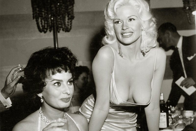Jayne Mansfield i Sophia Loren w 1957 roku