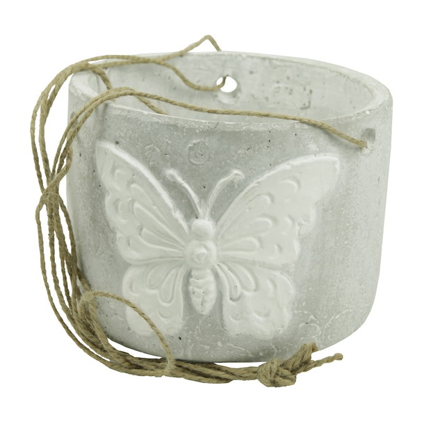 Donica wisząca ceramiczna - imitacja betonu