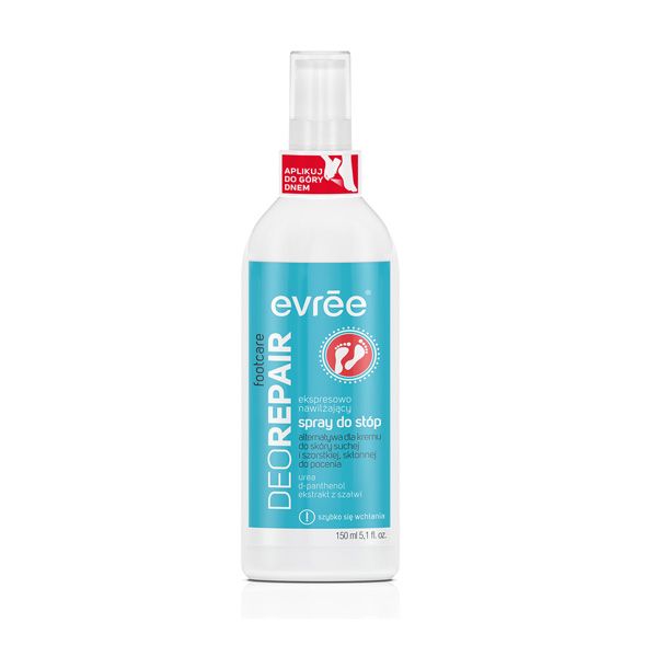 Nawilżający spray do stóp DEO REPAIR Evree, cena, ok. 12,99 zł