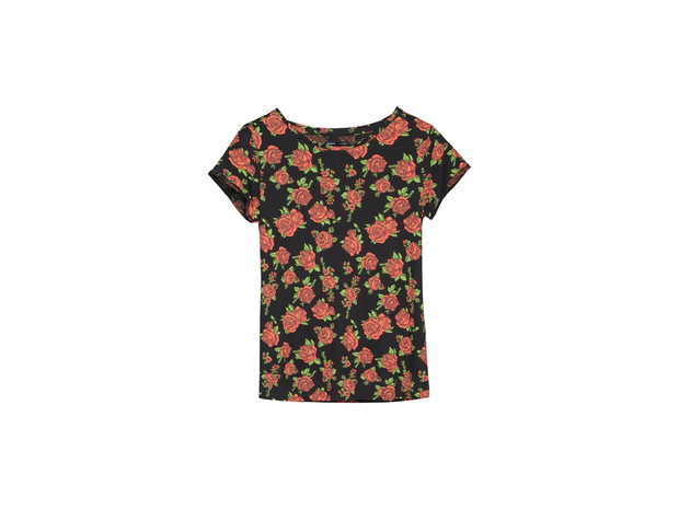 T-shirt w kwiatki Cropp, cena ok. 39,99 zł
