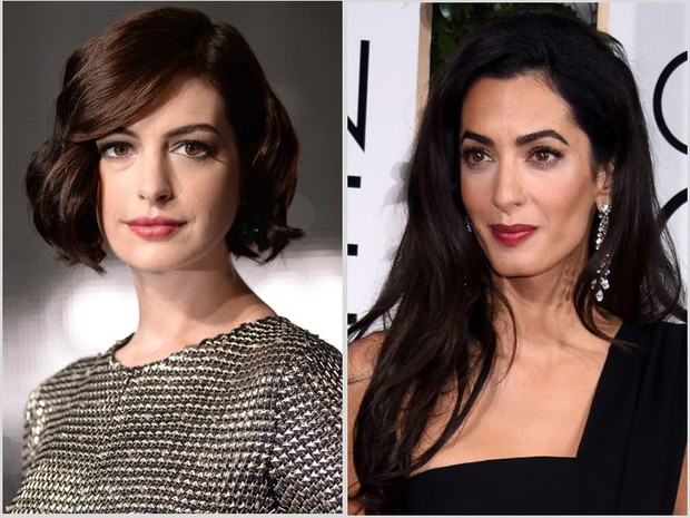 Anne Hathaway i Amal Clooney