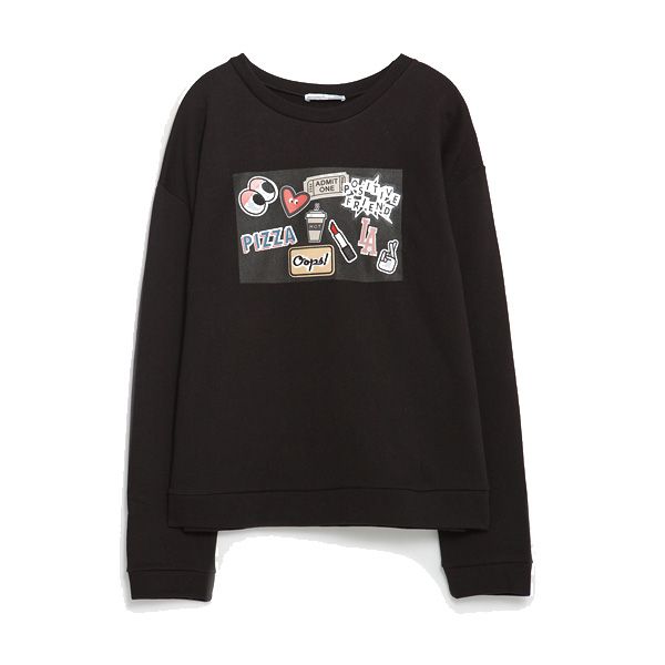 Bluza z nadrukiem Zara, cena, ok. 99,90 zł