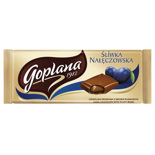 Czekolada Goplana ze śliwką nałęczowską