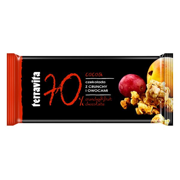 Czekolada gorzka crunchy, Terravita
